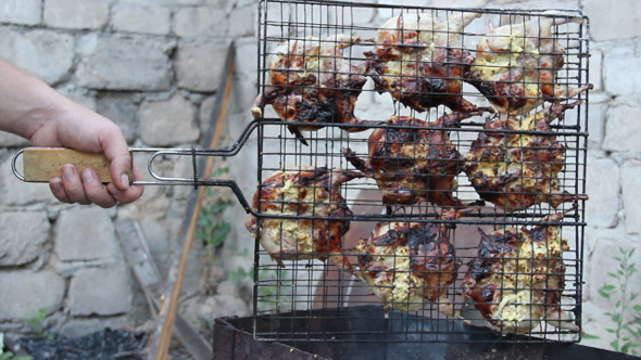 VideoHive Quails On Grill 6 5496977 VideoHive Quails On Grill 6 5496977