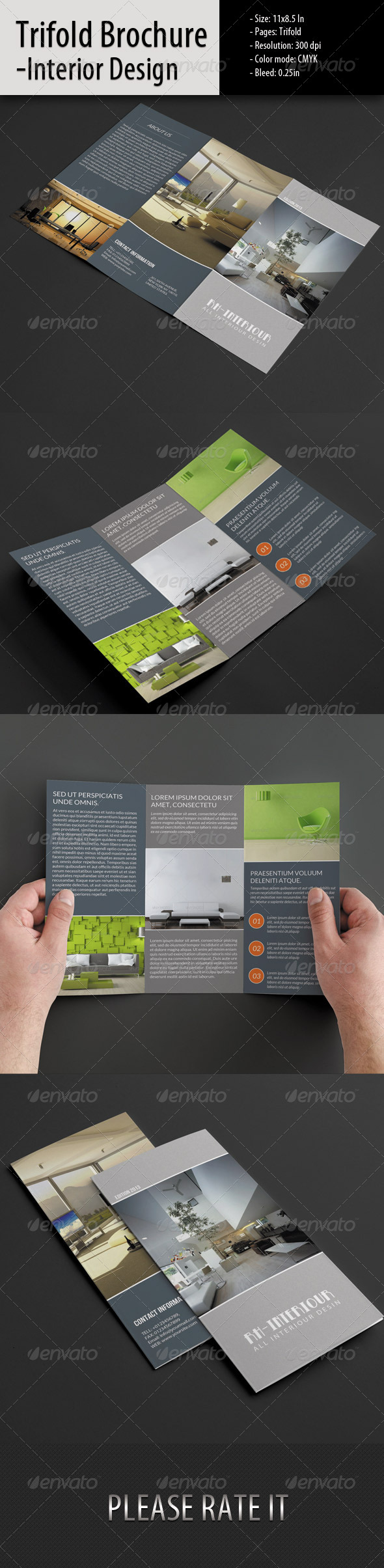 GraphicRiver Trifold Brochure for Interior Design 5499700 GraphicRiver Trifold Brochure for Interior Design 5499700