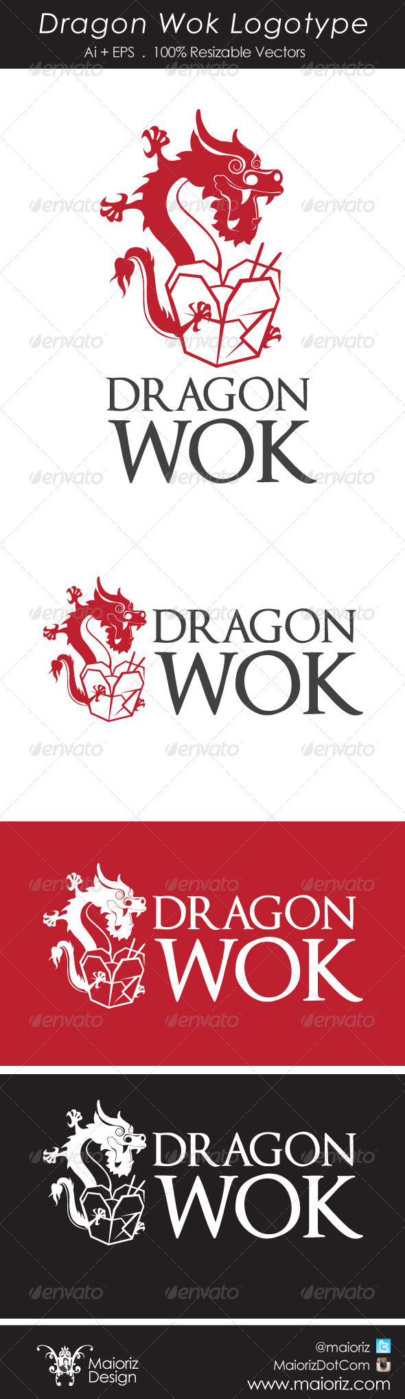 GraphicRiver Dragon Wok Logotype 5501414 GraphicRiver Dragon Wok Logotype 5501414