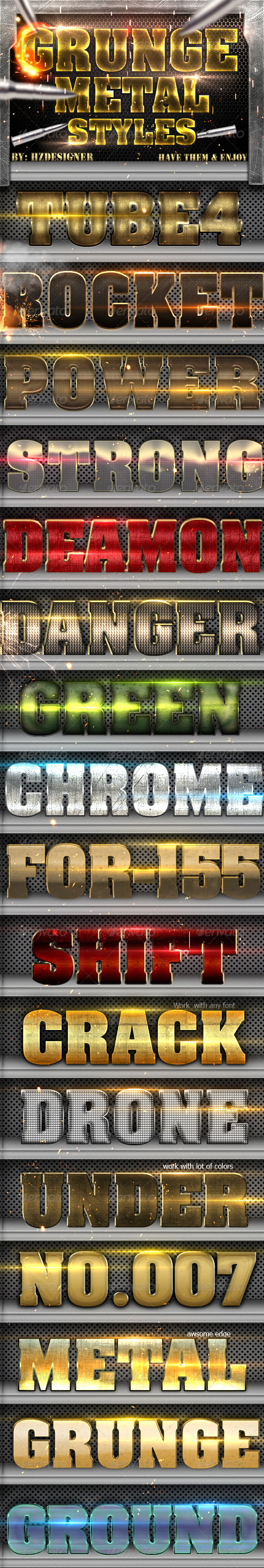 GraphicRiver Metal Grunged Styles 5501513 GraphicRiver Metal Grunged Styles 5501513