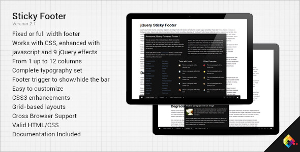 Sticky Footer - CodeCanyon Item for Sale