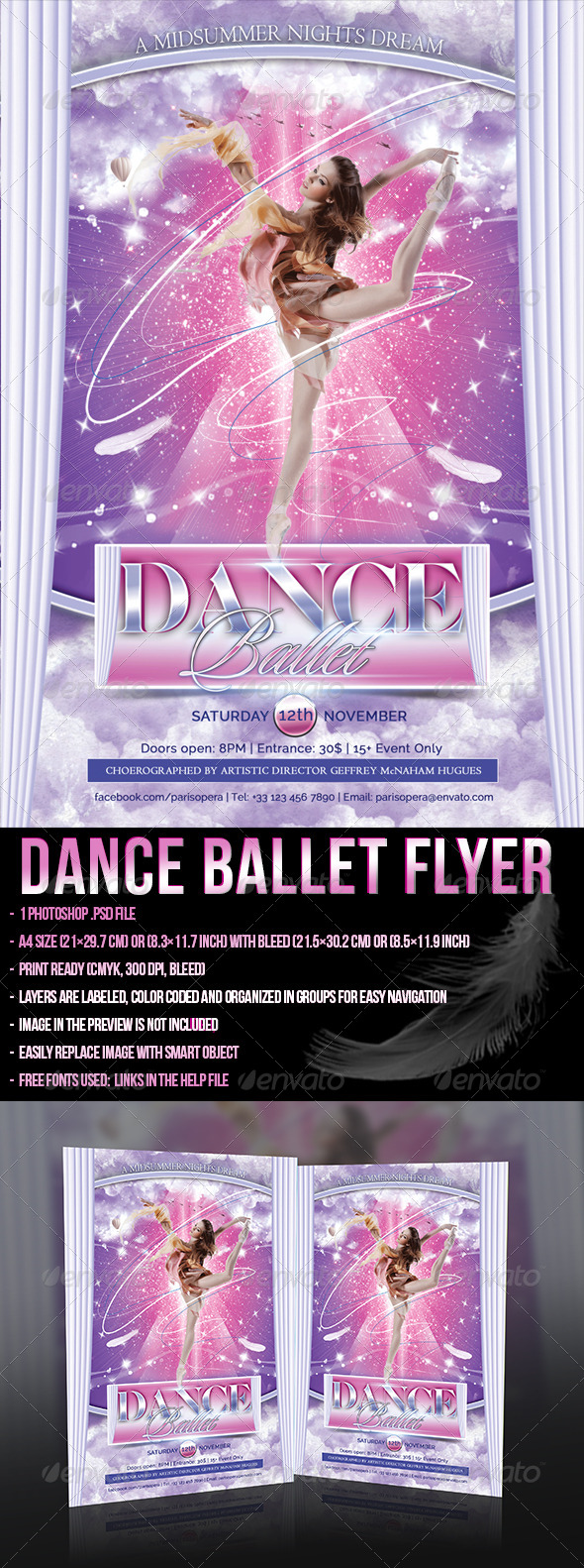 GraphicRiver Dance Ballet Flyer 5459435 GraphicRiver Dance Ballet Flyer 5459435