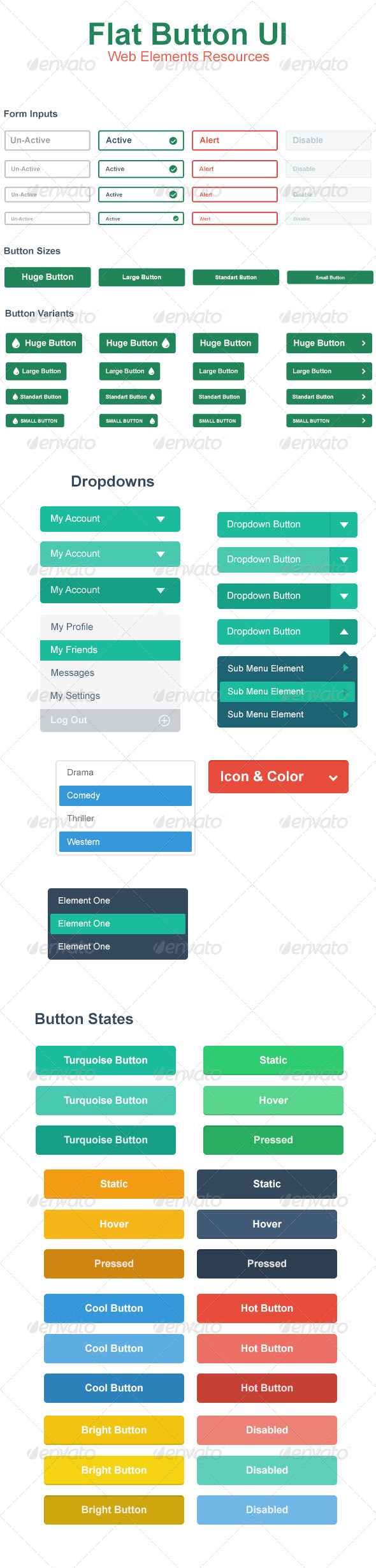 GraphicRiver Flat Web Button UI 5503284 GraphicRiver Flat Web Button UI 5503284