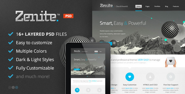 Zenite - PSD - Corporate PSD Templates