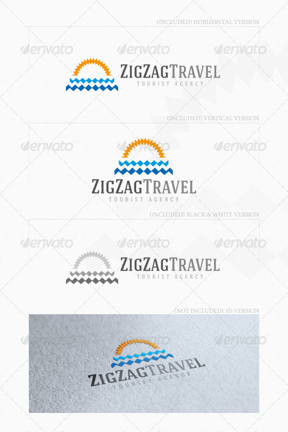 GraphicRiver ZigZag Travel Logo 5508430 GraphicRiver ZigZag Travel Logo 5508430