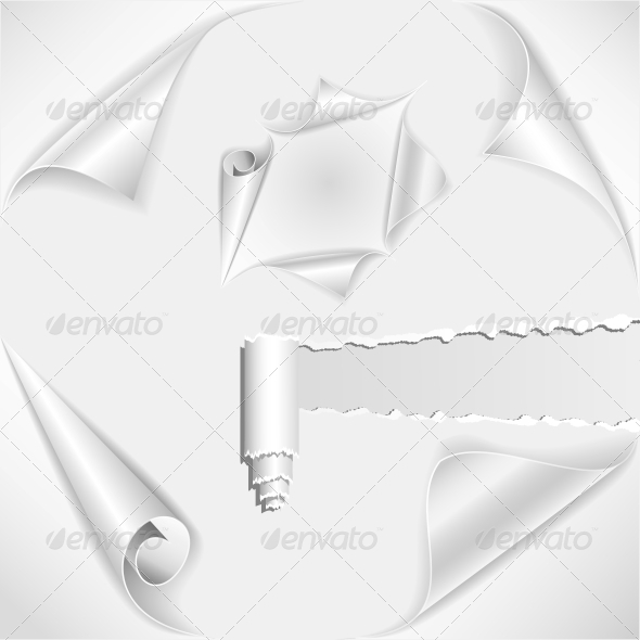 GraphicRiver Rolled and Torn Paper Pages 5510663 GraphicRiver Rolled and Torn Paper Pages 5510663