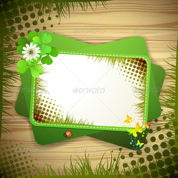 GraphicRiver Background with Clover 5512621 GraphicRiver Background with Clover 5512621