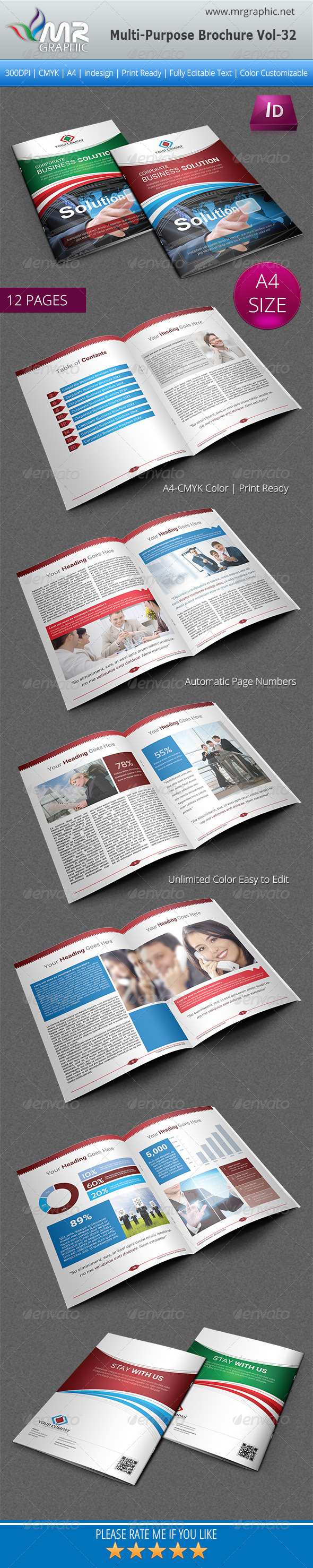 GraphicRiver Multipurpose Business Brochure Template Vol-32 5518000 GraphicRiver Multipurpose Business Brochure Template Vol-32 5518000