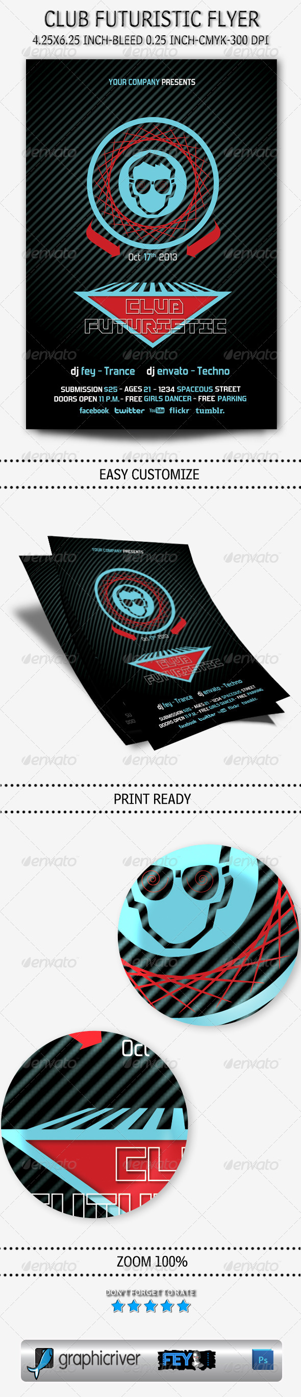 GraphicRiver Club Futuristic Flyer 5523265 GraphicRiver Club Futuristic Flyer 5523265