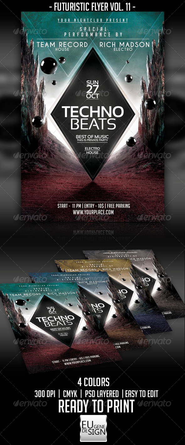 GraphicRiver Futuristic Flyer Vol 11 5524912 GraphicRiver Futuristic Flyer Vol 11 5524912