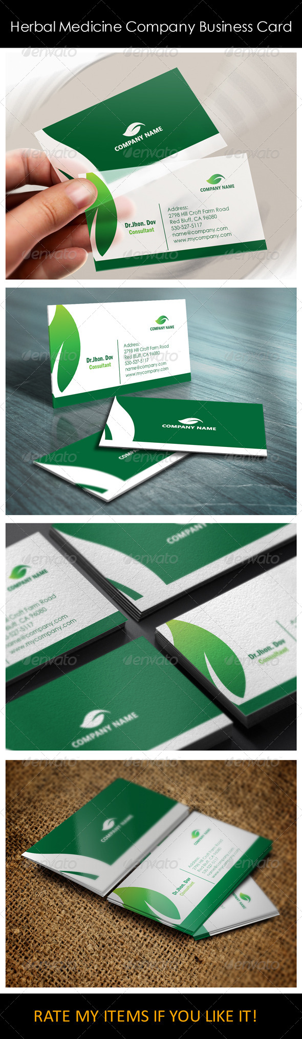 GraphicRiver Herbal Medicine Company Business Card Templates 5382020 GraphicRiver Herbal Medicine Company Business Card Templates 5382020