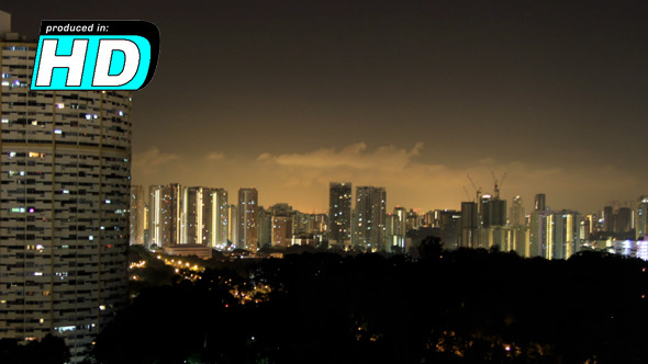 VideoHive Dark City Skyline Time Lapse 5529063 VideoHive Dark City Skyline Time Lapse 5529063