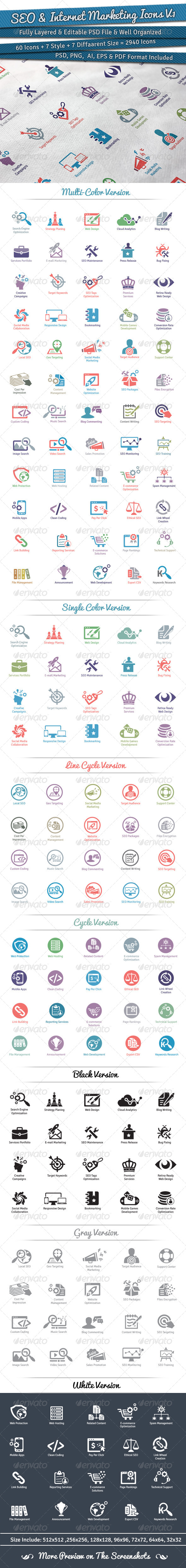 GraphicRiver 60 SEO & Internet Marketing Icons Volume 1 5530809 GraphicRiver 60 SEO & Internet Marketing Icons Volume 1 5530809