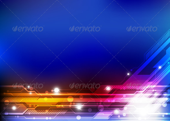 GraphicRiver Electric Line Technology Concept 5530831 GraphicRiver Electric Line Technology Concept 5530831