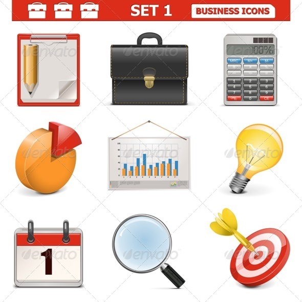 GraphicRiver Vector Business Icons Set 1 5530869 GraphicRiver Vector Business Icons Set 1 5530869