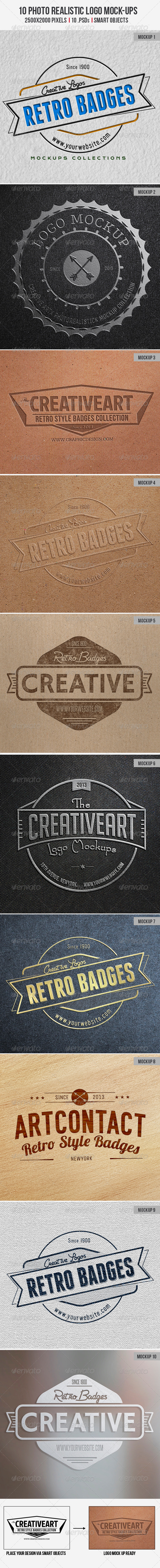 10 Photo realistic Logo Mock-Up - Logo Product Mock-Ups