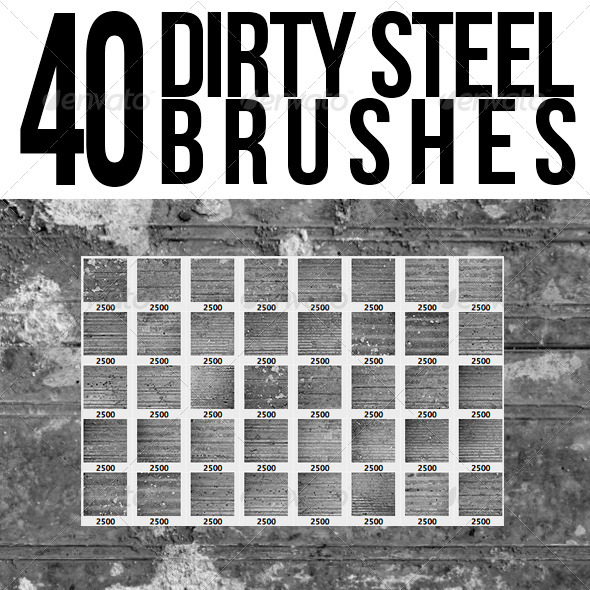 GraphicRiver 40 Dirty Steel Brushes 5517225 GraphicRiver 40 Dirty Steel Brushes 5517225