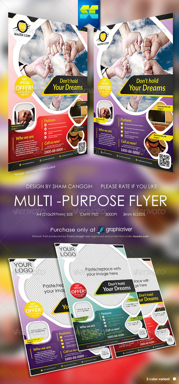 Modern Multi-Purpose Corporate Flyers - Corporate Flyers