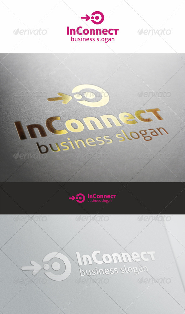 In Connect Logo Template - Vector Abstract