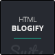 Blogify - Personal Blog Responsive HTML5 Template - ThemeForest Item for Sale