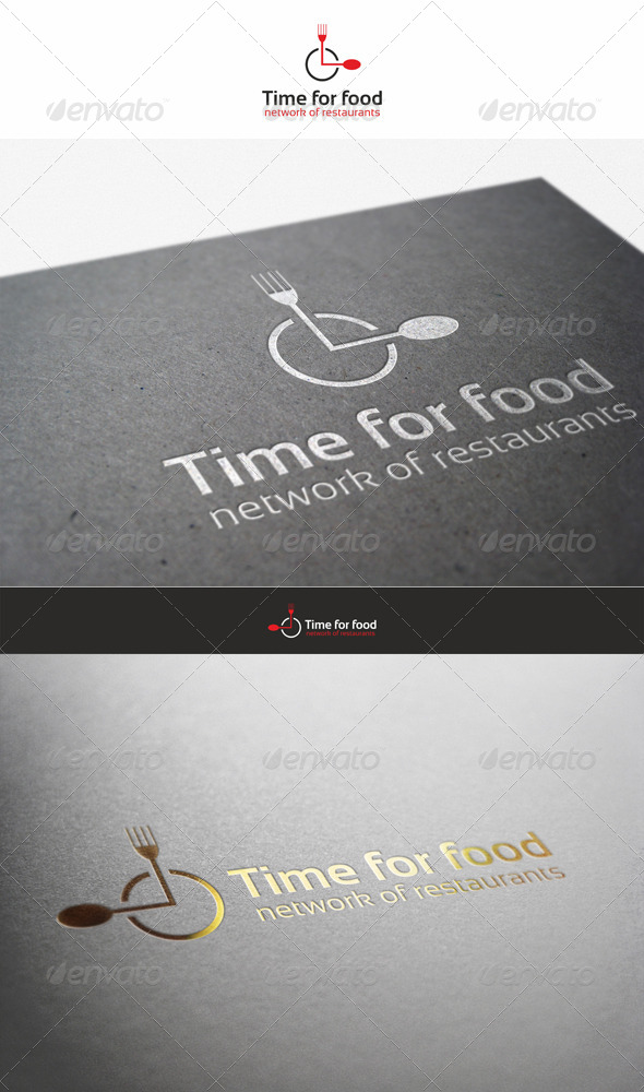 Time for Food - Restaurant Logo - Food Logo Templates