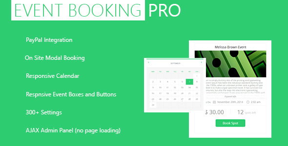 CodeCanyon Event Booking Pro WP Plugin PayPal and Modal 5543552 CodeCanyon Event Booking Pro WP Plugin PayPal and Modal 5543552
