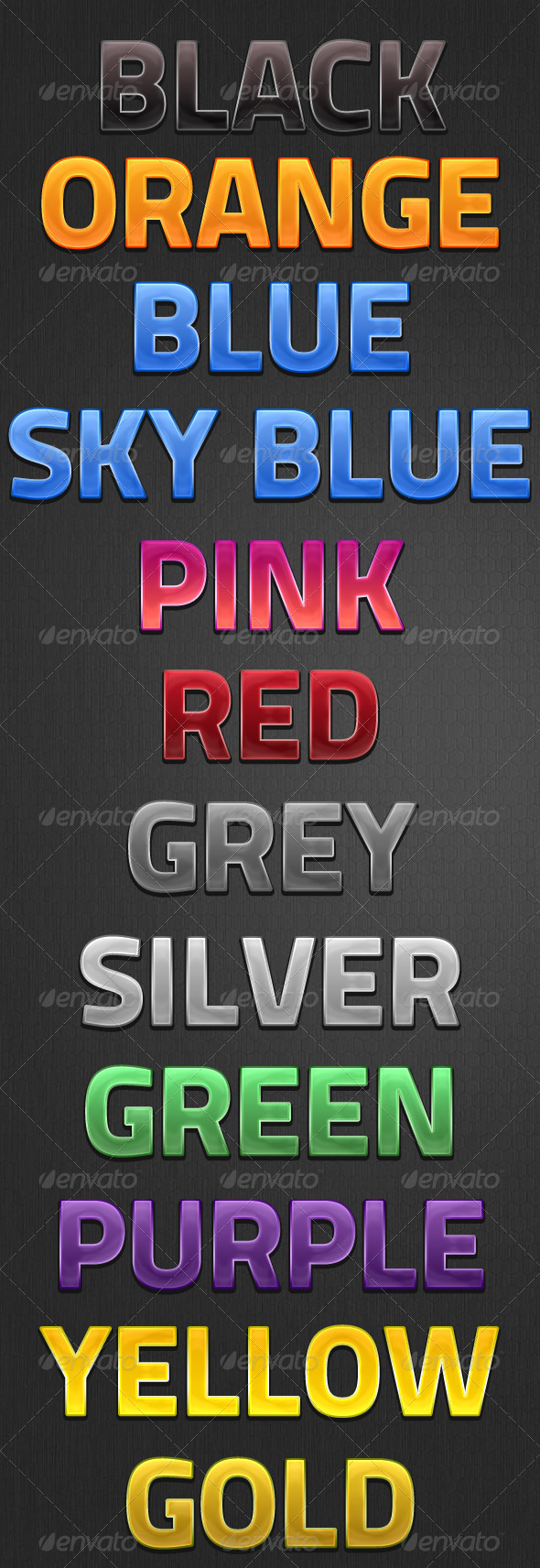 Fresh Styles - Text Effects Styles