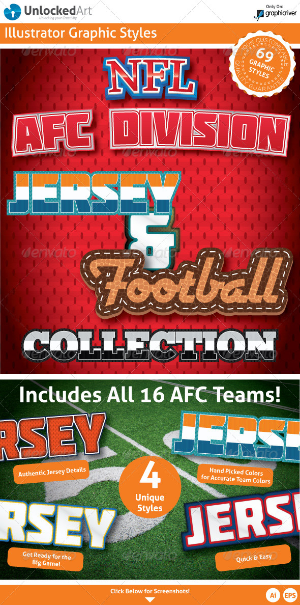 GraphicRiver NFL AFC Division Graphic Styles 5543633 GraphicRiver NFL AFC Division Graphic Styles 5543633