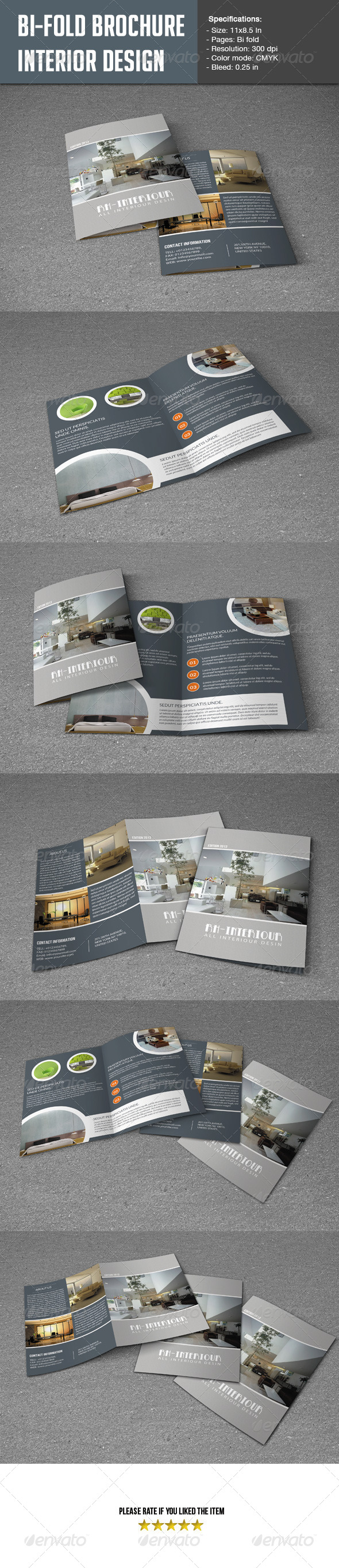 GraphicRiver Bifold Brochure for Interior Design 5545001 GraphicRiver Bifold Brochure for Interior Design 5545001