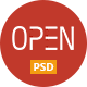 OPEN - Single Page Multi-purpose PSD Theme - ThemeForest Item for Sale