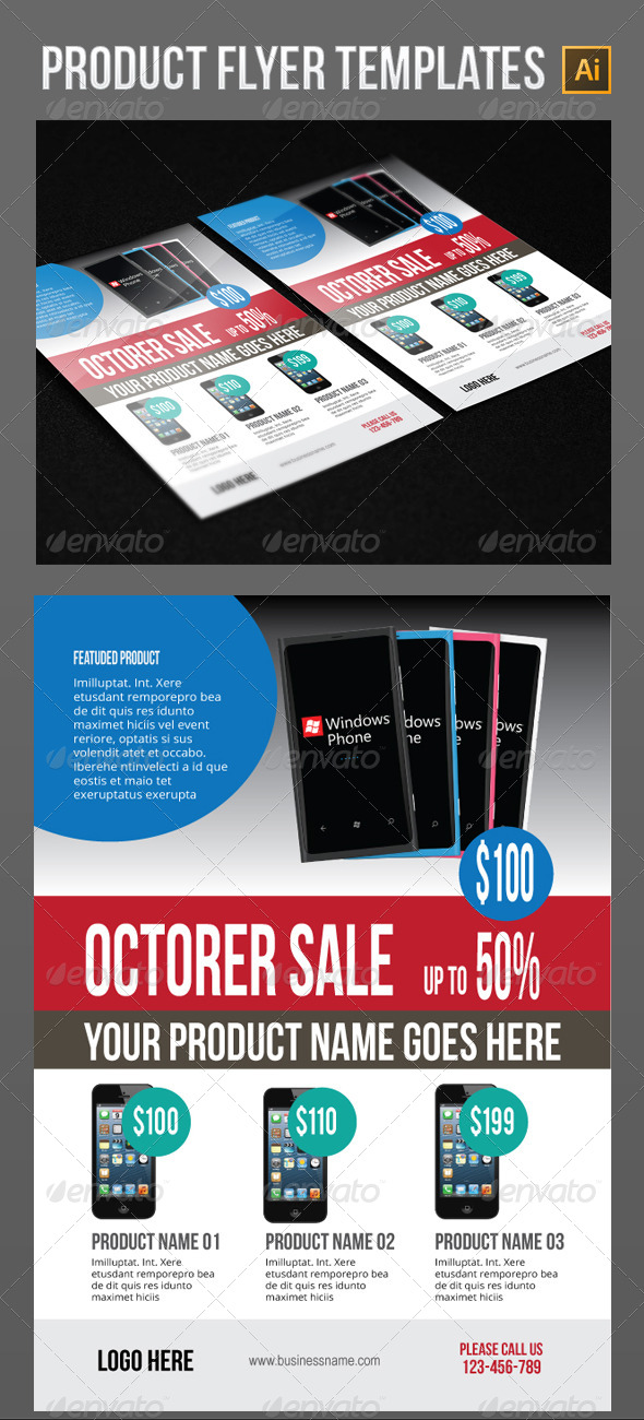 GraphicRiver Product Flyer Templates 5547702 GraphicRiver Product Flyer Templates 5547702