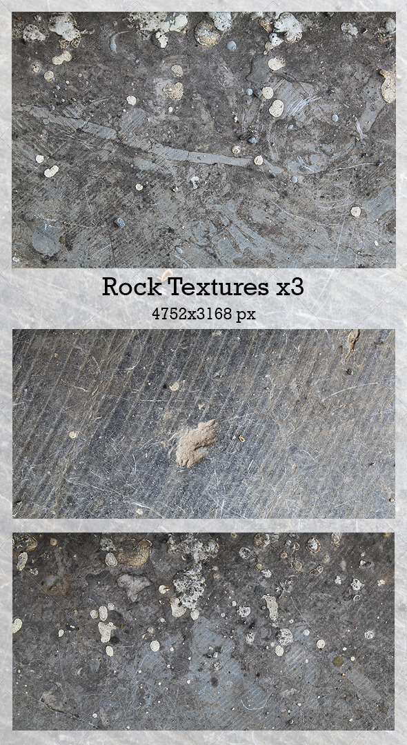 Rock Textures x3 (Stone)