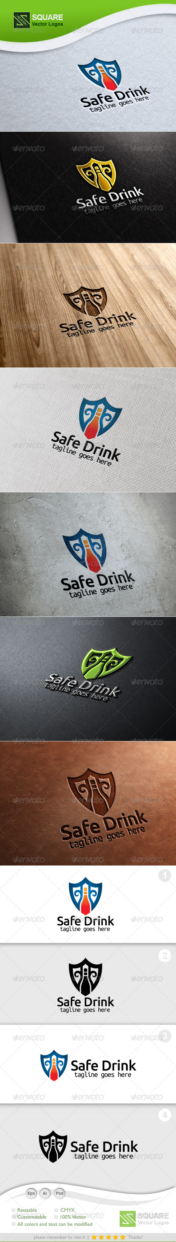 GraphicRiver Shield Bottle Vector Logo Template 5548893 GraphicRiver Shield Bottle Vector Logo Template 5548893