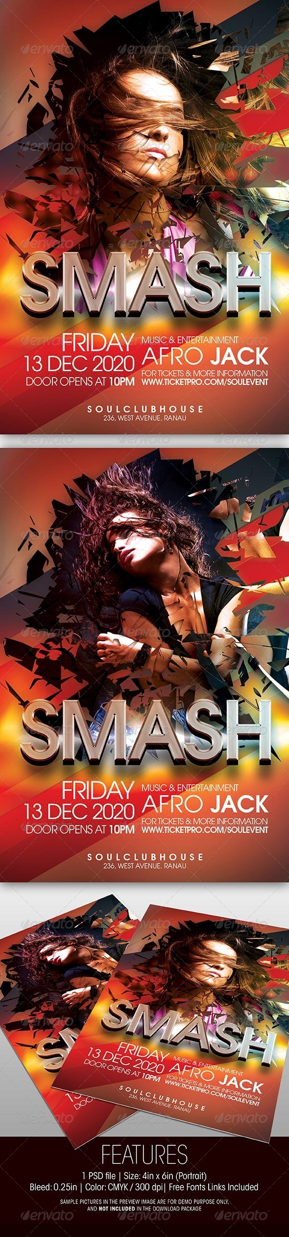 Smash Party Flyer - Clubs & Parties Events