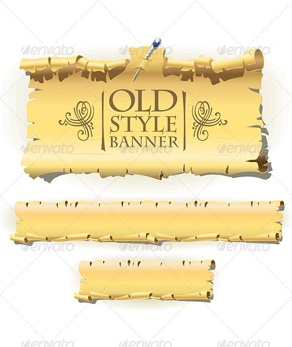 GraphicRiver Old Paper Banner 5527965 GraphicRiver Old Paper Banner 5527965