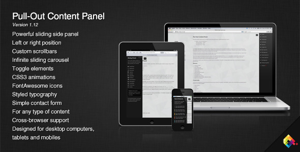 Pull-Out Content Panel - CodeCanyon Item for Sale
