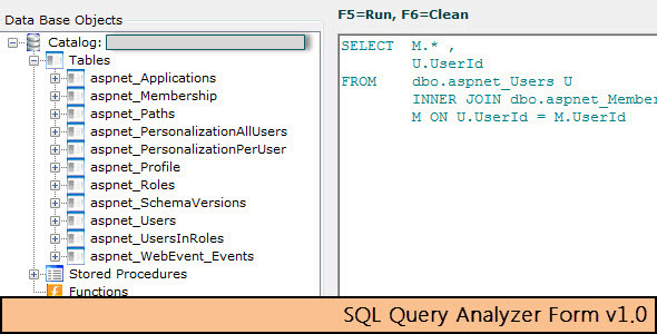 CodeCanyon SQL Query Analyzer Form 5540023 CodeCanyon SQL Query Analyzer Form 5540023