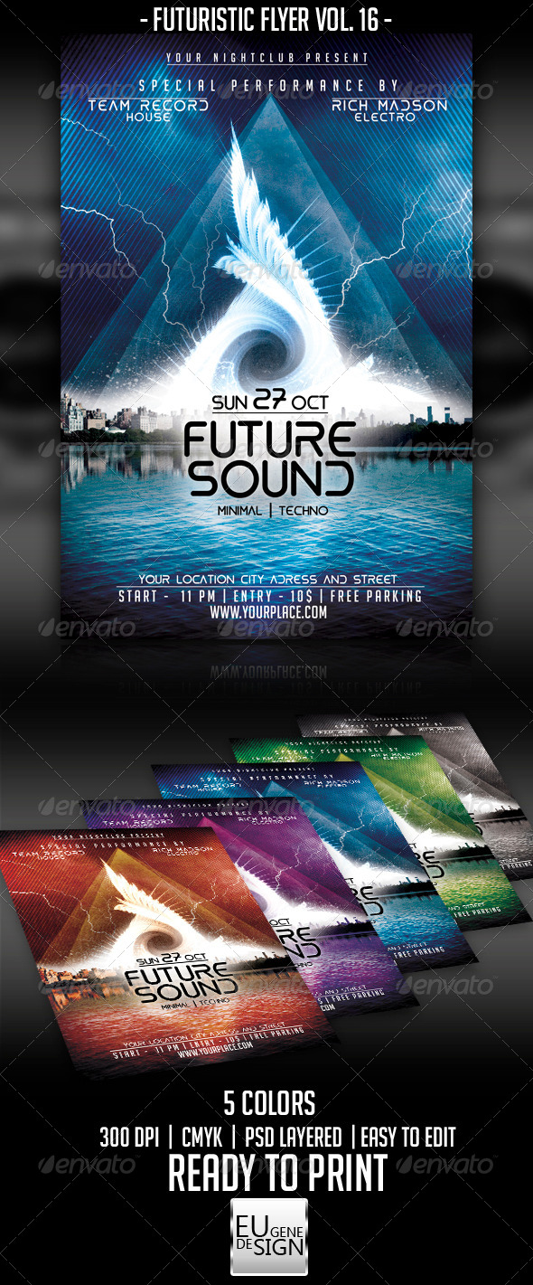 Futuristic Flyer Vol. 16 - Clubs & Parties Events