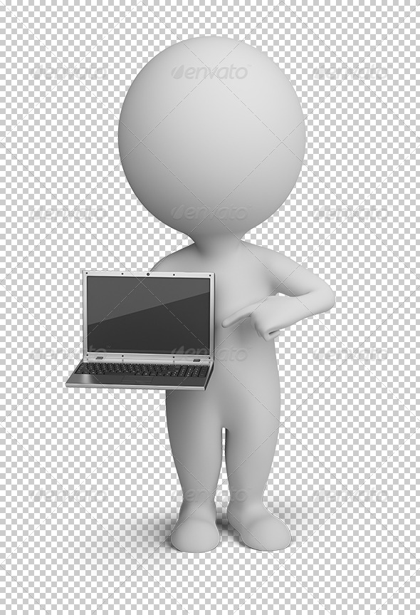 GraphicRiver 3D small people laptop 5561985 GraphicRiver 3D small people laptop 5561985