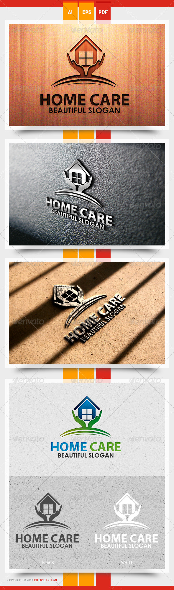 Home Care Logo Template (Buildings)