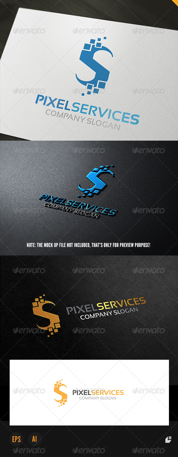 Pixel Services Logo - Letters Logo Templates