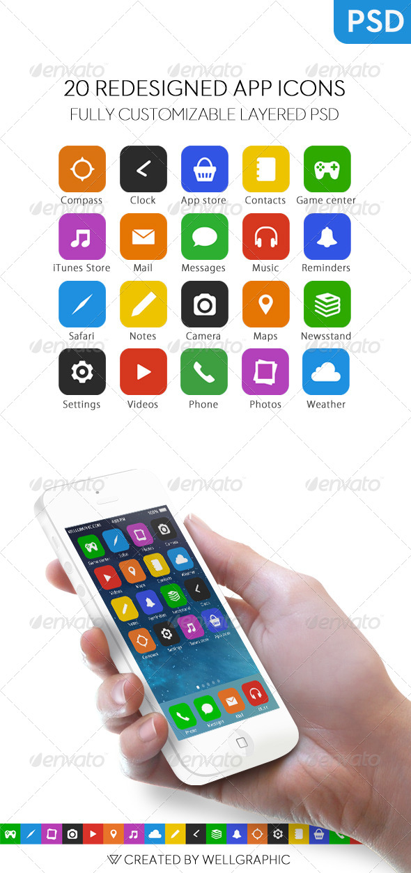 GraphicRiver 20 Redesigned App Icons 5487527 GraphicRiver 20 Redesigned App Icons 5487527