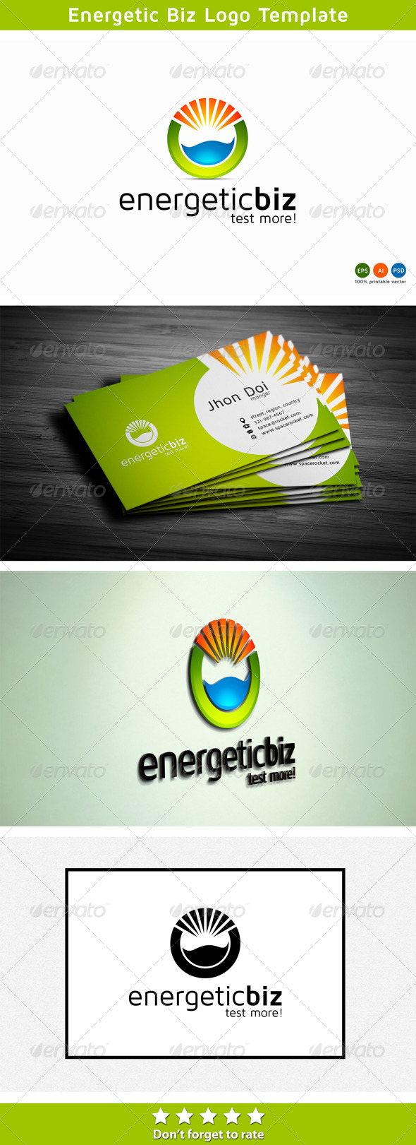 Energetic Logo - Nature Logo Templates