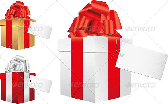 GraphicRiver Christmas Present with Blank Note 5570982 GraphicRiver Christmas Present with Blank Note 5570982
