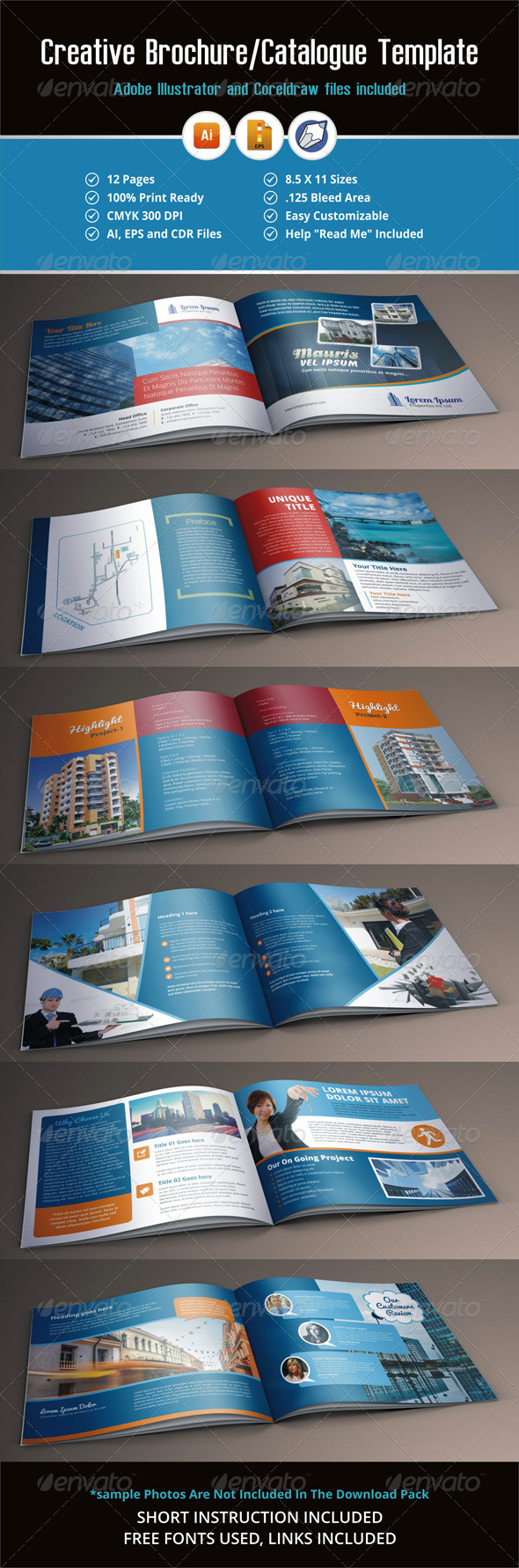 Creative Brochure/Catalog Template (Print Templates)