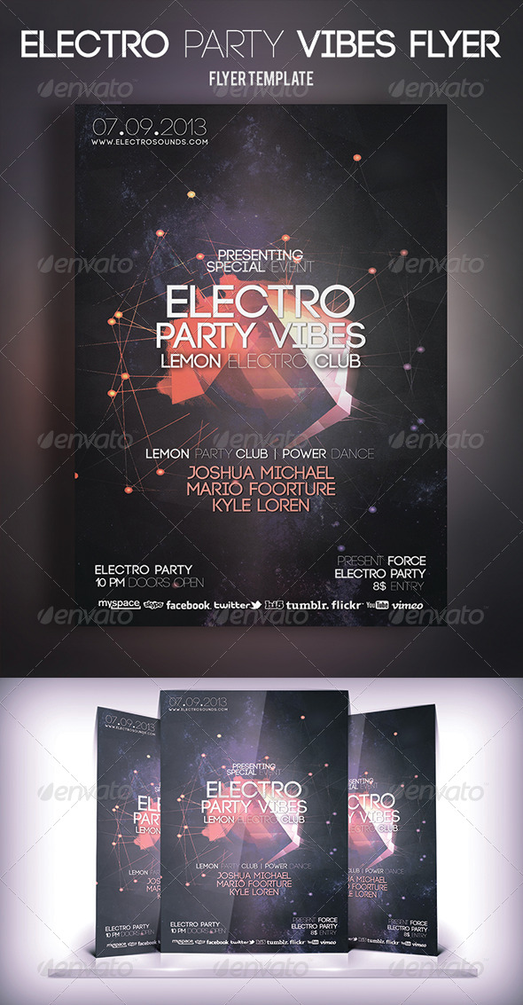 GraphicRiver Electro Party Vibes Flyer 5572459 GraphicRiver Electro Party Vibes Flyer 5572459