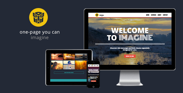 Imagine - One Page Muse Theme - Creative Muse Templates