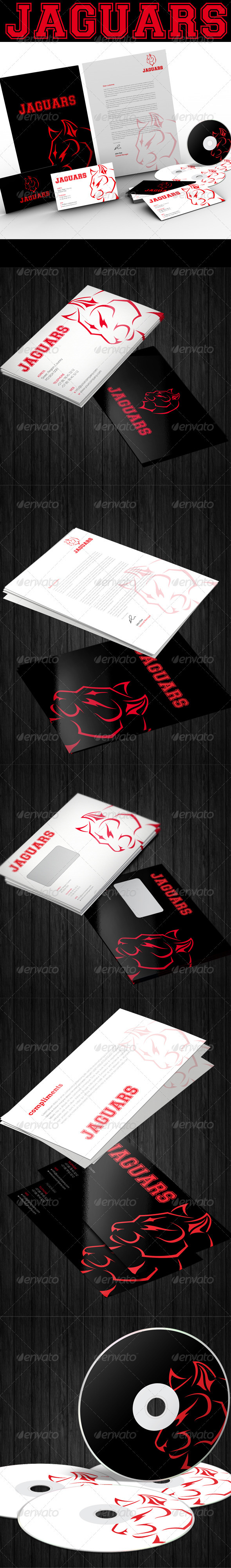Jaguars Corporate Identity - Stationery Print Templates
