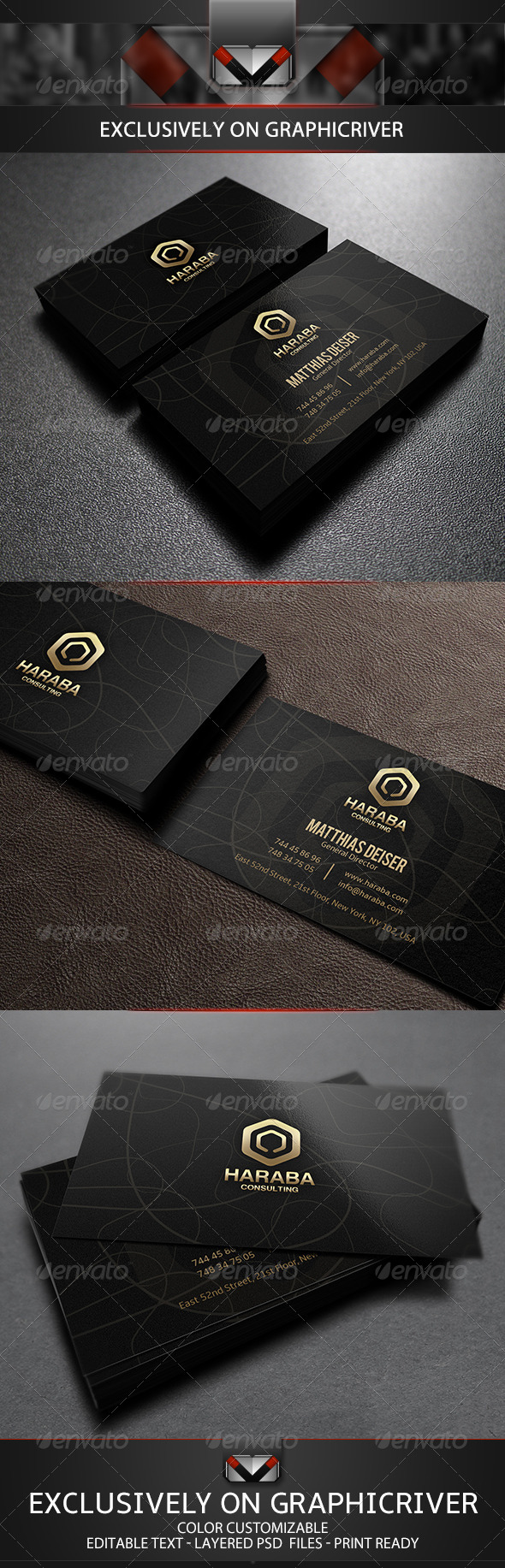 GraphicRiver Golden Business Card 5584094 GraphicRiver Golden Business Card 5584094