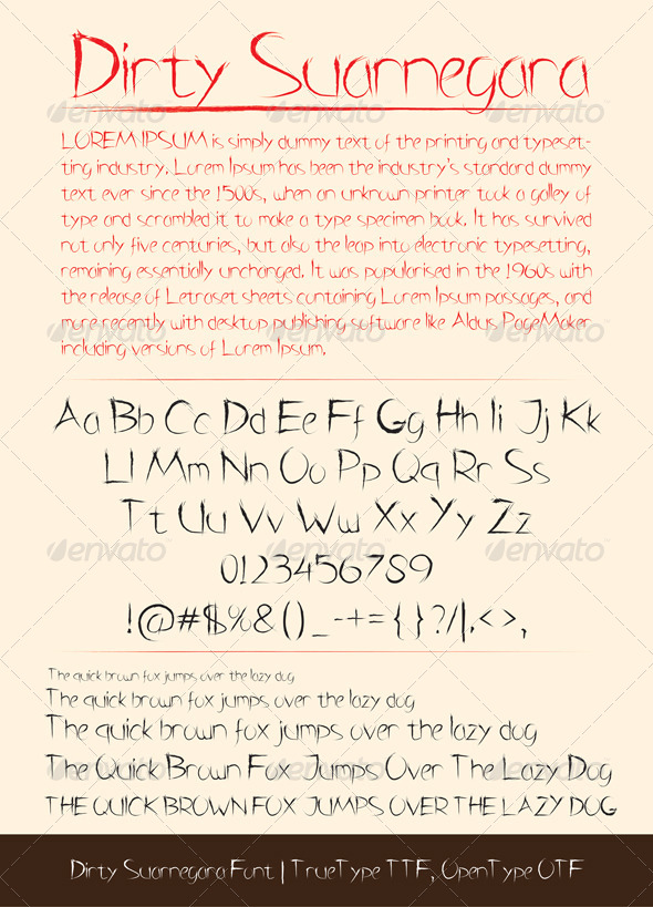 GraphicRiver Dirty Suarnegara Font 5543658 GraphicRiver Dirty Suarnegara Font 5543658